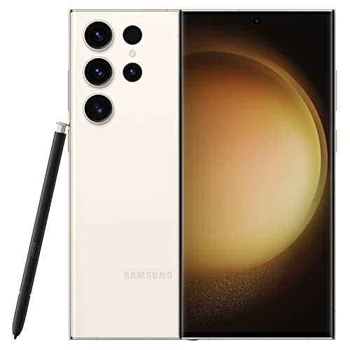 SAMSUNG Galaxy S23 Ultra Cell Phone, Factory Unlocked Android Smartphone, 512GB, 200MP Camera, Night Mode, Long Battery Life, S Pen, US Version, 2023, Cream